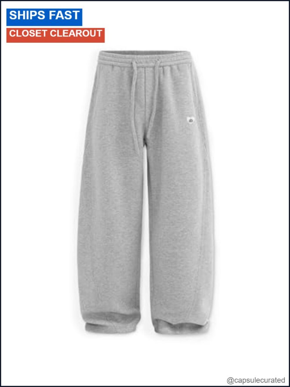 Wide Leg Sweatpants Drawstring Elastic Waist Lounge Athletic